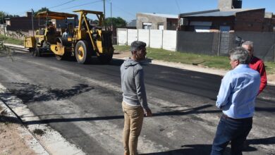 Photo of El intendente recorrió trabajos de pavimentación