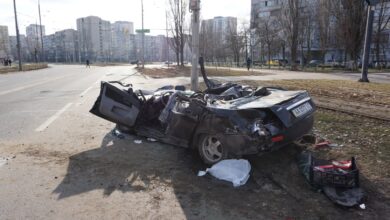 Photo of Video: Tanque ruso aplastó un auto manejado por un civil