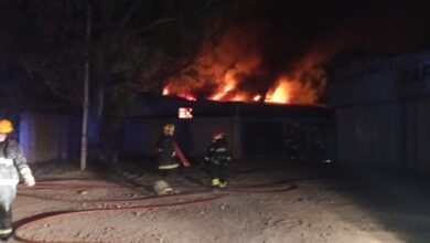 Photo of Impactante incendio en un depósito