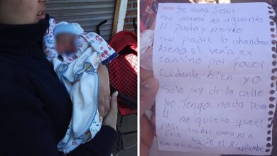 Photo of Abandonaron a un bebé adentro de una bolsa y dejaron una nota