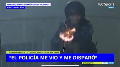 Photo of VIDEO: Así le disparó un policía al camarógrafo de TyC Sports