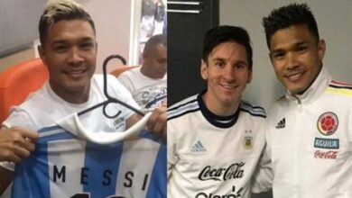 Photo of Teo Gutiérrez rifó una camiseta de Messi, pero se quedó con el premio