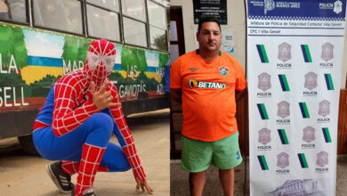 Photo of Líder de la barra de Vélez atacó a Spiderman en el trencito de la alegría