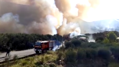 Photo of Incendio en las sierras: Las llamas llegaron a la Ruta 76