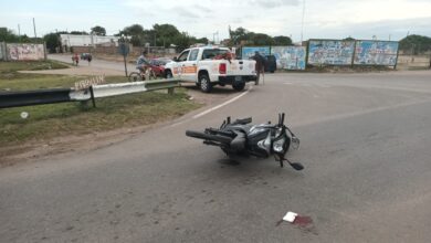 Photo of Accidente: Motociclista terminó con un fuerte traumatismo facial