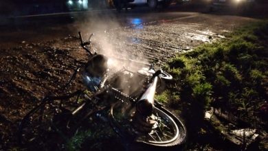 Photo of Chocó contra un perro y se le prendió fuego la moto