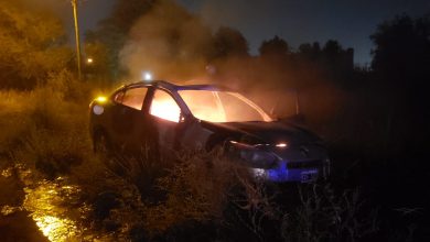 Photo of Auto abandonado y prendido fuego