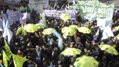 Photo of Comenzó la manifestación de la C.G.T. en Bahía Blanca